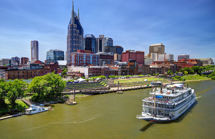 Centrum av Nashville, USA
